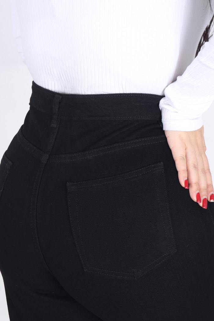 شلوار جین نیم بگ سایز بزرگ 2103