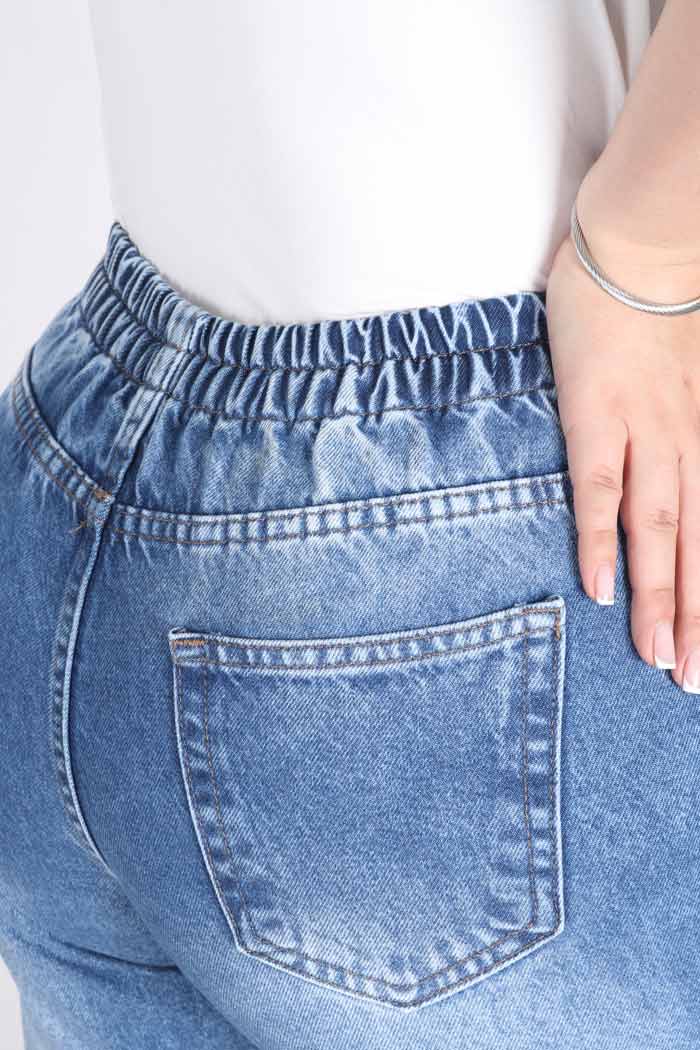 شلوار جین نیم بگ 2155