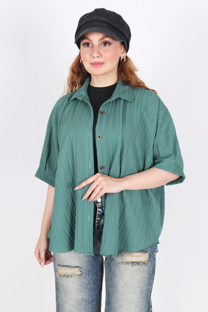 شومیز تک رنگ 2275