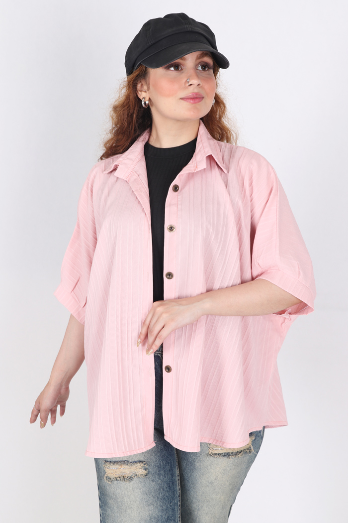 شومیز تک رنگ 2275