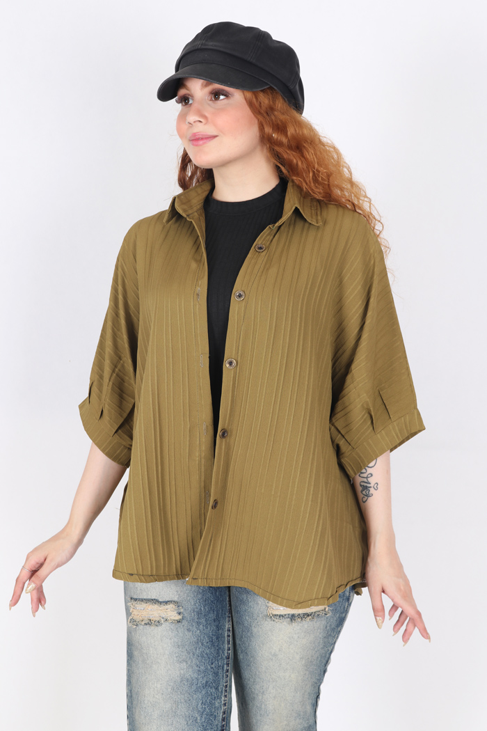 شومیز تک رنگ 2277
