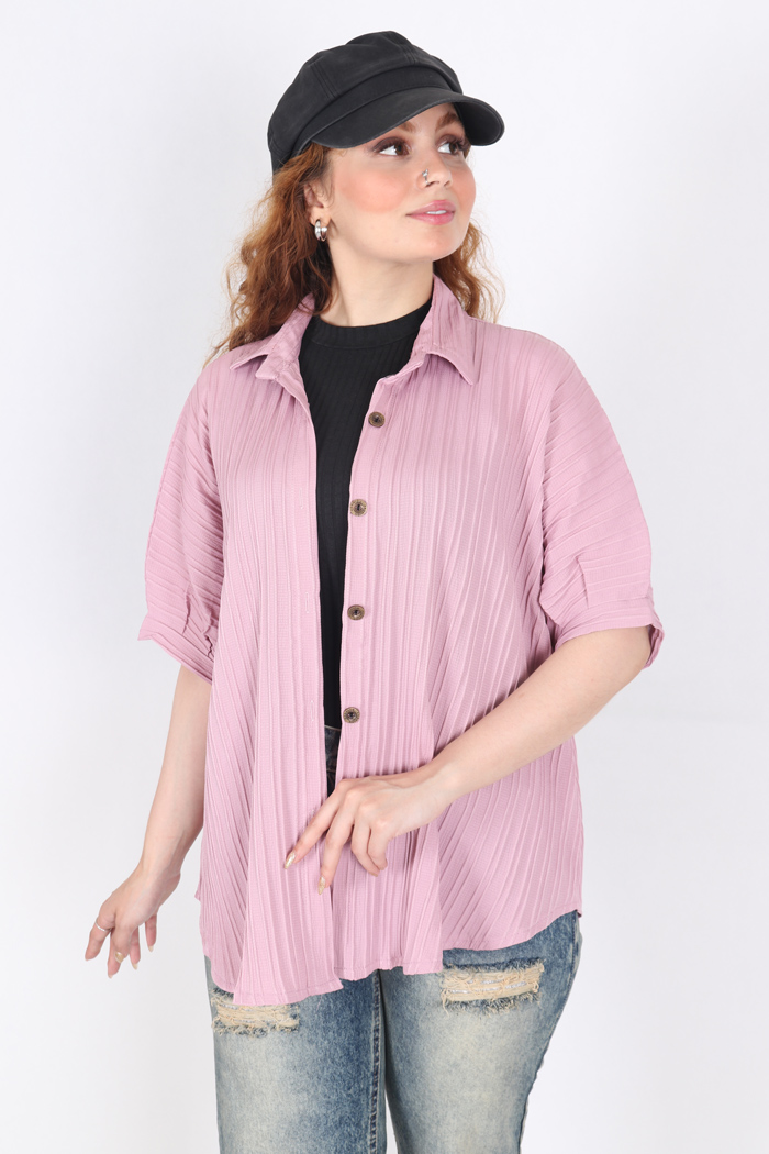 شومیز تک رنگ 2277
