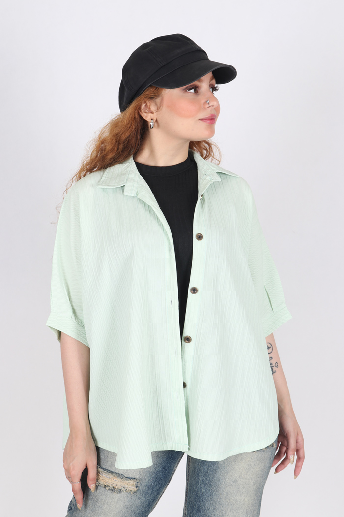 شومیز تک رنگ 2279