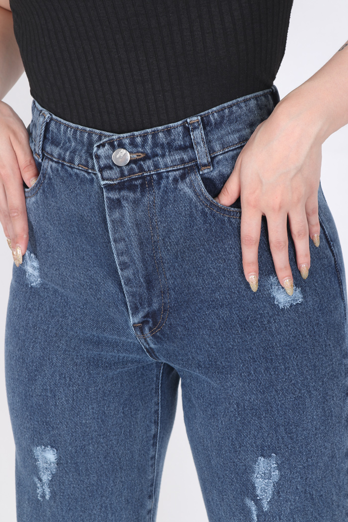 شلوار جین نیم بگ 2324