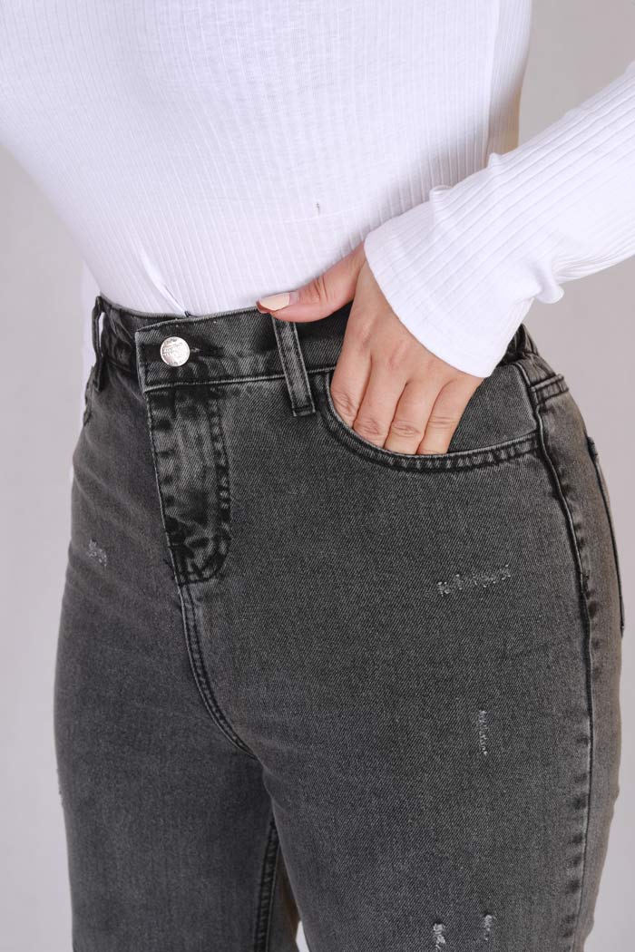 شلوار جین نیم بگ 1230
