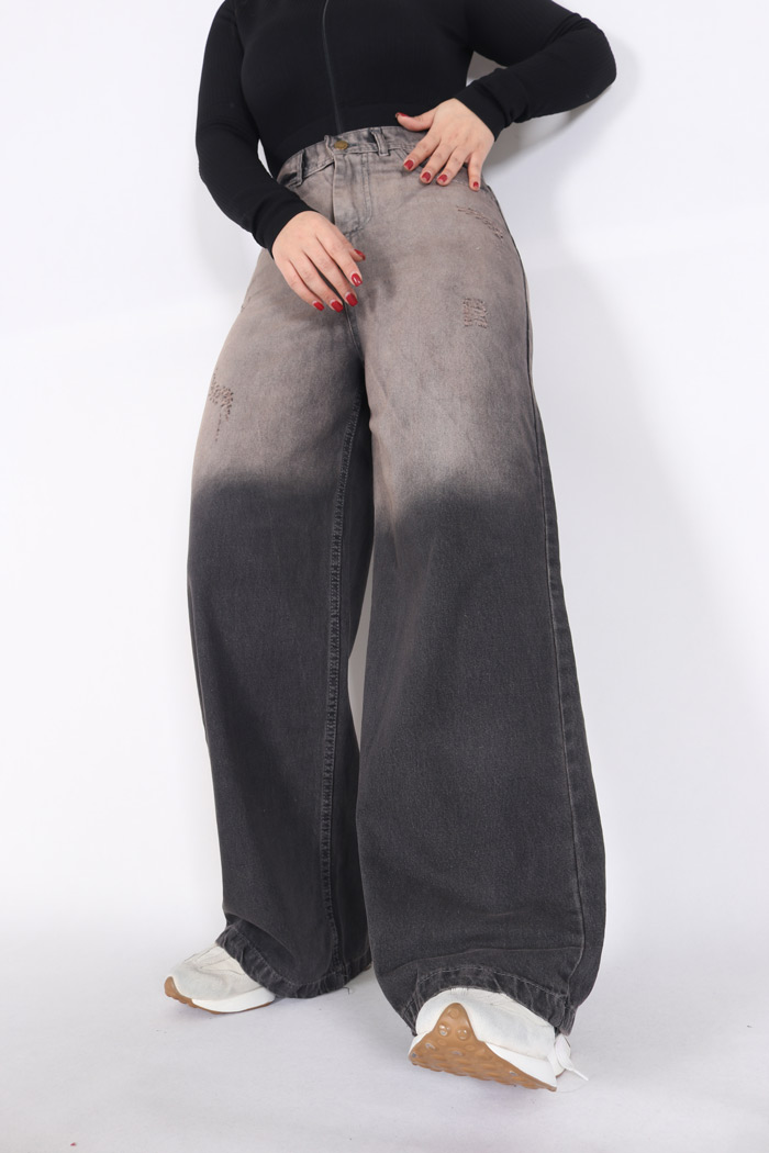 شلوار جین فول بگ 3919