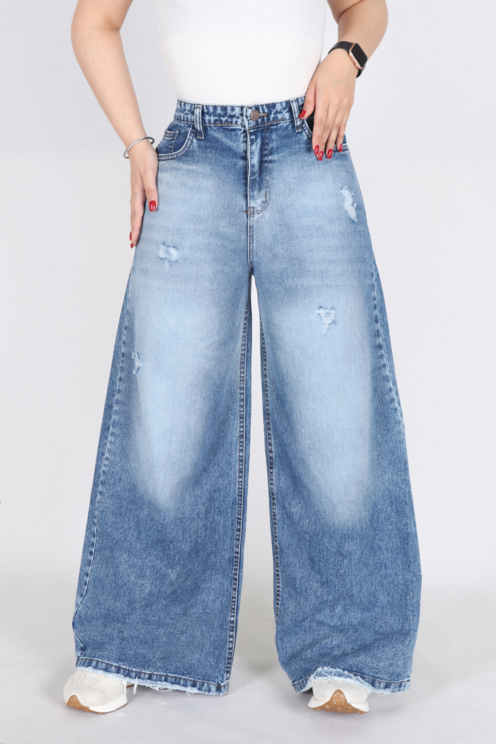 شلوار جین فول بگ 3920