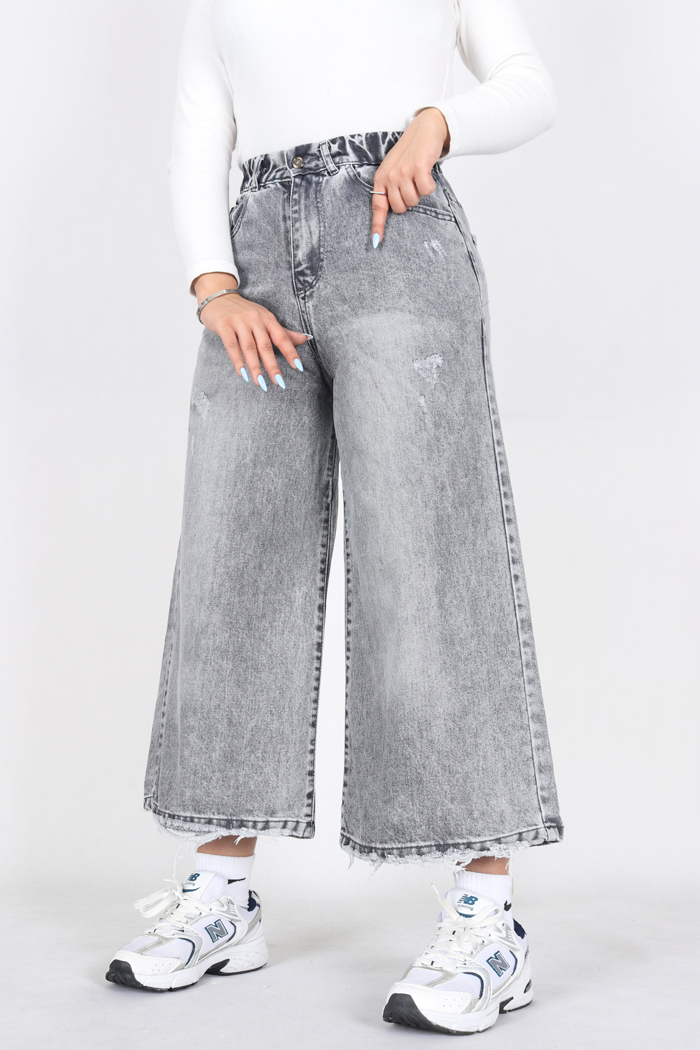 شلوار جین سوپر بگ کراپ 3926