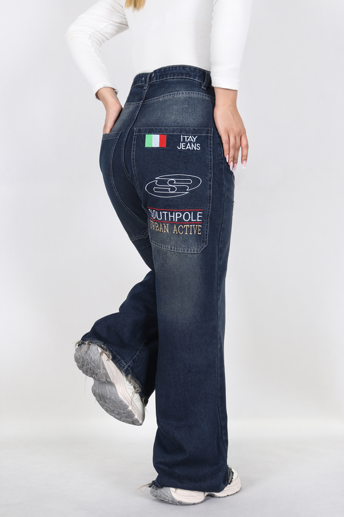 شلوار جین وایب بگ قد بلند 4051