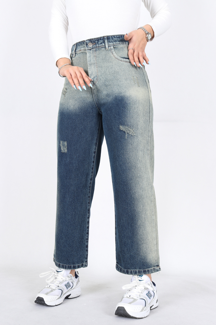 شلوار جین واید لگ 4056