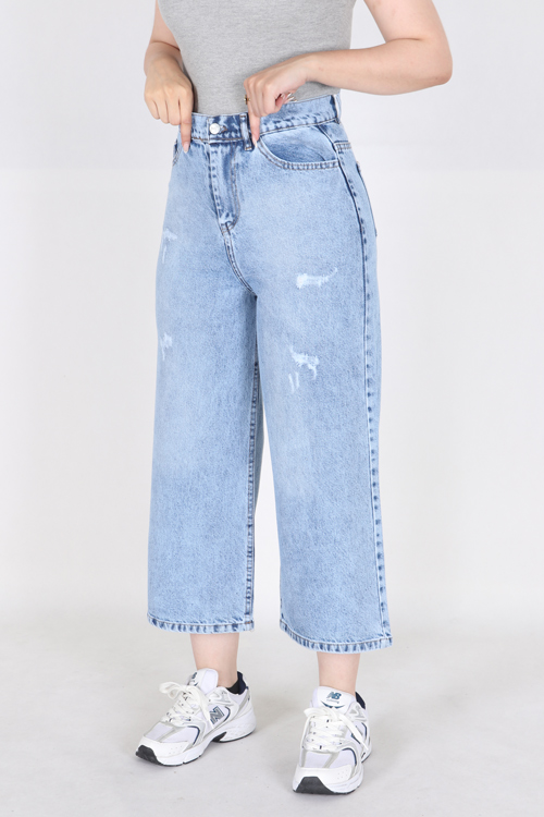 شلوار جین ایزی بگ کمر ساده 4062