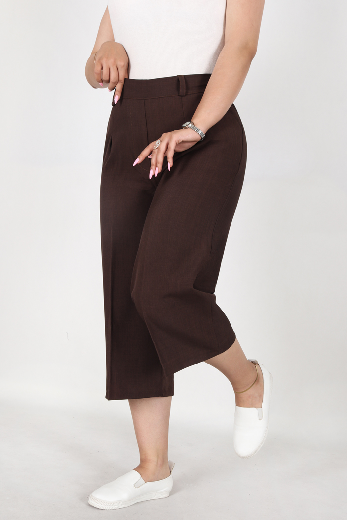شلوار پارچه ای واید لگ 4557