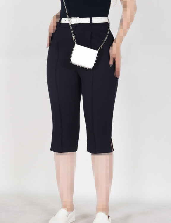 شلوارک پارچه ای کاپری بغل چاک 4772
